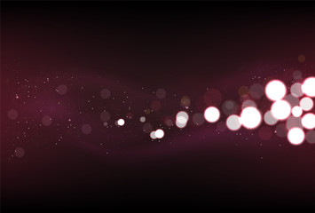 Wall Mural - defocused glitter lights background in dark red colors.