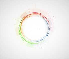 Abstract tech background. Futuristic technology interface. Vector solution