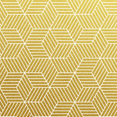 Wall Mural - Vector geometric gold pattern