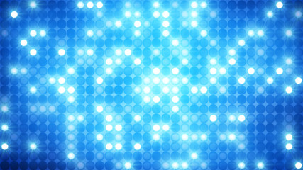 Wall Mural - glittering blue mosaic disco wall background