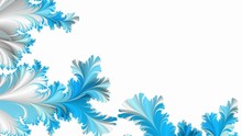 Abstract Wintry Tracery Fractal Background