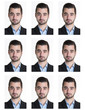 © OceanProd - Identification photo of a serious man for passport, identity card, driver license