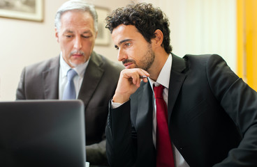 Canvas Print - Business people at work