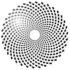 Poster - Abstract circular mosaic motif with slight shadow