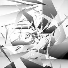 Fototapete - Abstract background with random, angular shapes. vector art