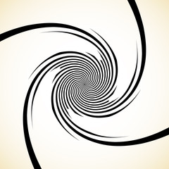 Poster - Abstract spiral graphic with spinning, rotating pattern