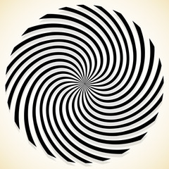 Poster - Abstract spiral graphic with spinning, rotating pattern