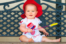 Smiling Fourth Of July Baby