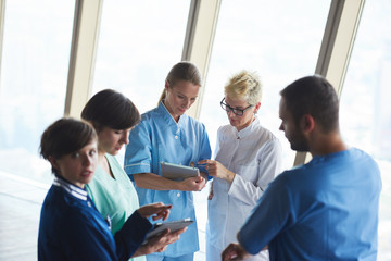 Wall Mural - group of medical staff at hospital