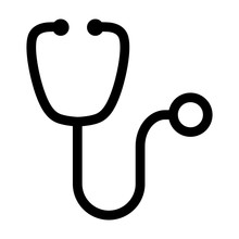 Doctor (physician) Stethoscope Medical Device Flat Icon For Medical Apps