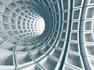 Wall Mural - abstract architecture tunnel with light background
