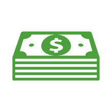 Stack Of Cash Line Art Icon For Apps And Websites