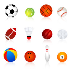 Wall Mural - Sport balls