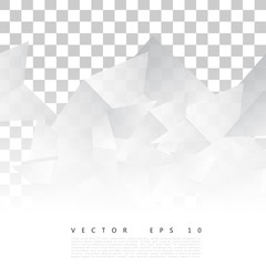 Wall Mural - vector abstract geometric shape from gray triangle