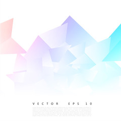 Wall Mural - vector abstract geometric shape from gray triangle
