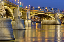 Margaret Bridge And Danube River, Budapest, Hungary