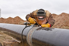 Welding Works On Gas Pipeline