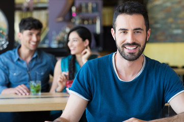 Wall Mural - Handsome guy smiling