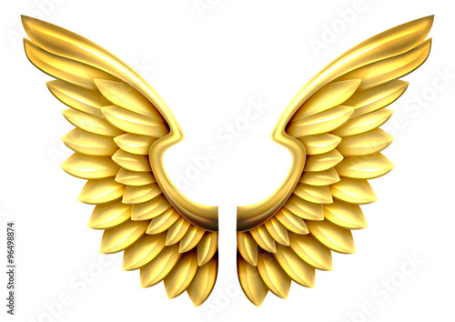 Metal Gold Wings