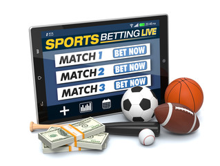 Poster - concept of online sport bets