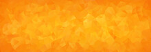 Abstract Mosaic Background Of Orange Gradient Triangles