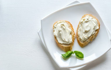 Poster - Sandwiches with cream cheese