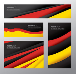 Wall Mural - Abstract Germany Flag, German Colors (Vector Art)