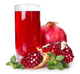 Wall Mural - Pomegranate and juice