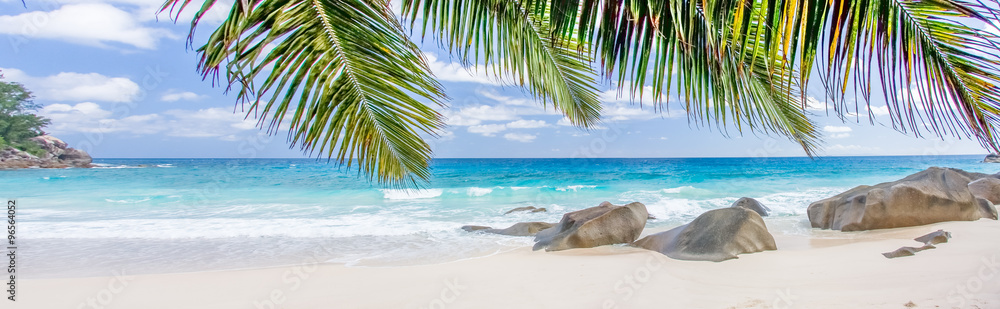 Photo Art Print Plage Paradisiaque Des Seychelles Sous Les