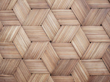 Thai Handcraft Of Bamboo Weave Pattern For Background Use