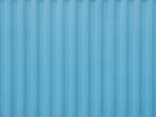 Canvas Print - Blue color corrugated metal sheet as background