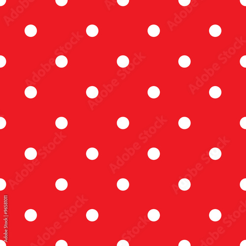 Small Polka Dot Seamless Pattern Abstract Fashion Red And White