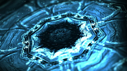 Three dimensional abstract motion graphics