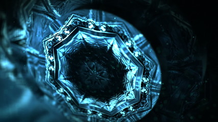 Three dimensional abstract motion graphics