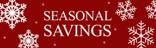 Christmas Sale Web Banner Seasonal Savings