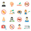 Allergy Icons Flat Set