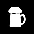 The glass of beer icon. Pub and kvass, alcohol, drink symbol. Flat