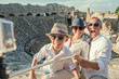 © Soloviova Liudmyla - Young positive famly take a vacation photo on the Side ampitheat