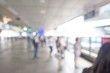 © Suwatchai - Blurred photo of passengers on sky train station