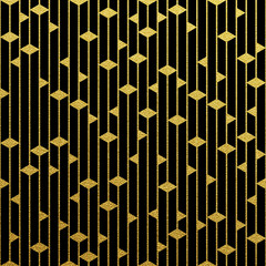 Poster - Vector geometric gold pattern