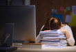 © shefkate - Office life. Young woman sleeping at workplace
