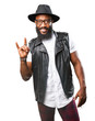 © asierromero - black man doing a rock gesture