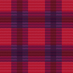 Knitting seamless checkered pattern