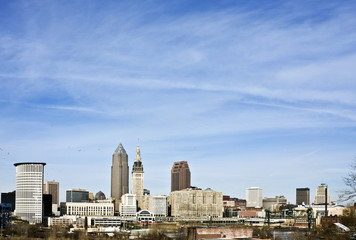Fototapete - Downtown Cleveland