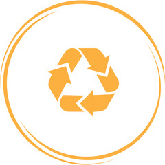 Sticker - recycle symbol.