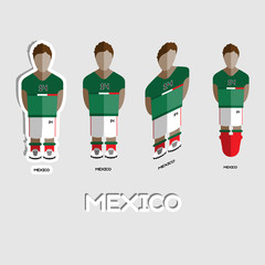 Wall Mural - Mexico Soccer Team Sportswear Template