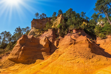 Unique red and orange hills