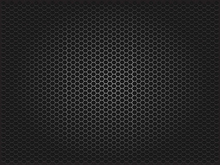 Metal background. Vector geometric pattern of hexagons.