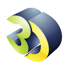 Poster - 3d Display Technology Symbol