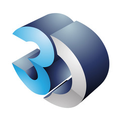 Poster - 3d Display Technology Symbol
